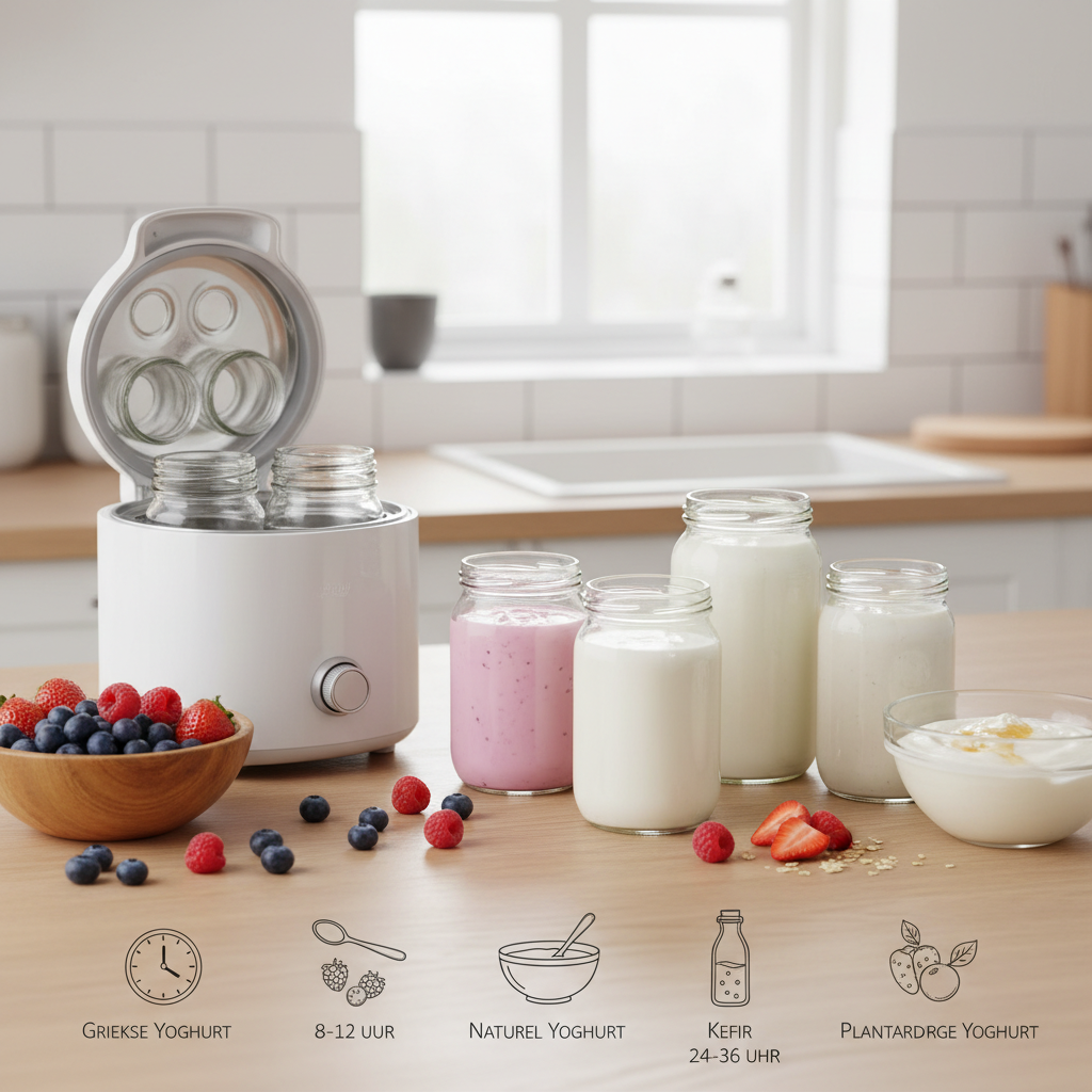 Het complete tijdschema per yoghurttype